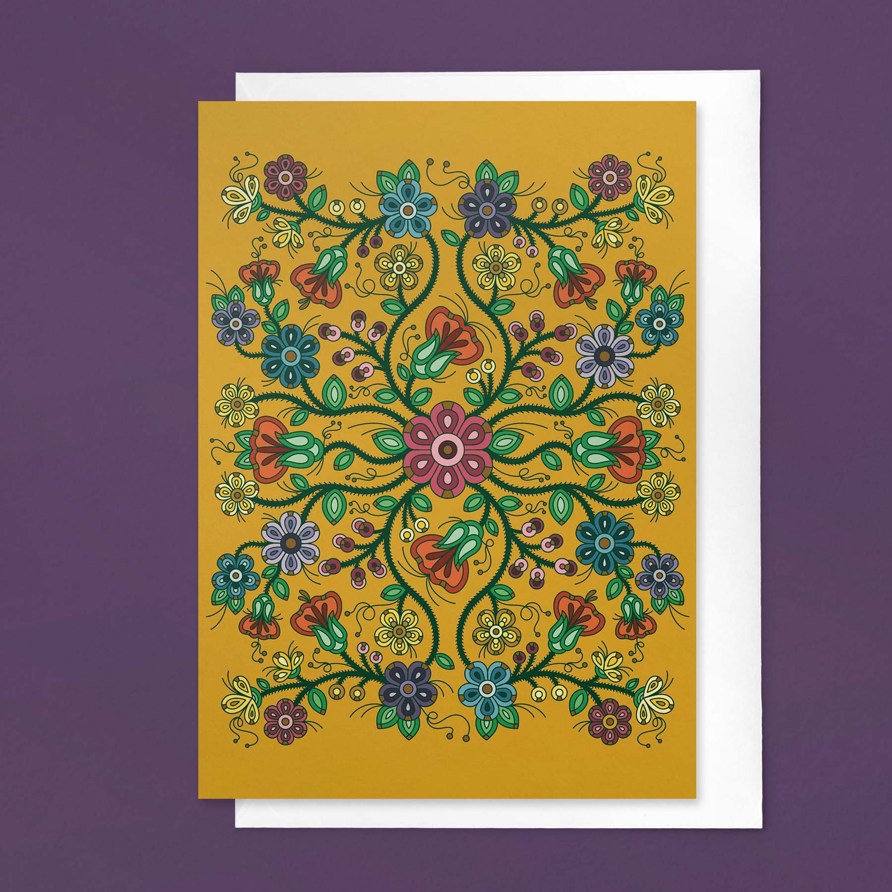 Blooms + Berries Greeting Card