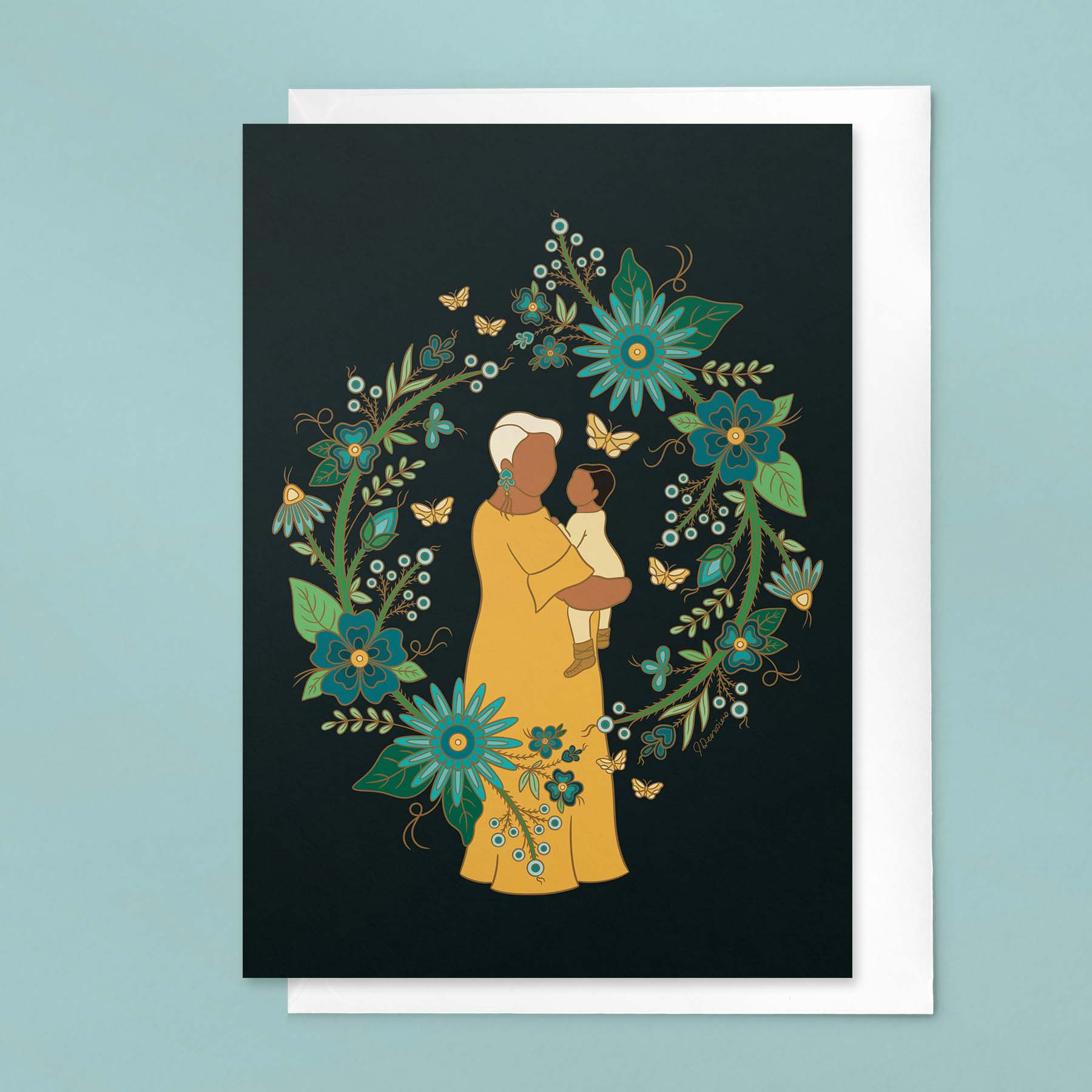Held by Matriarchs: Grandmother Greeting Card