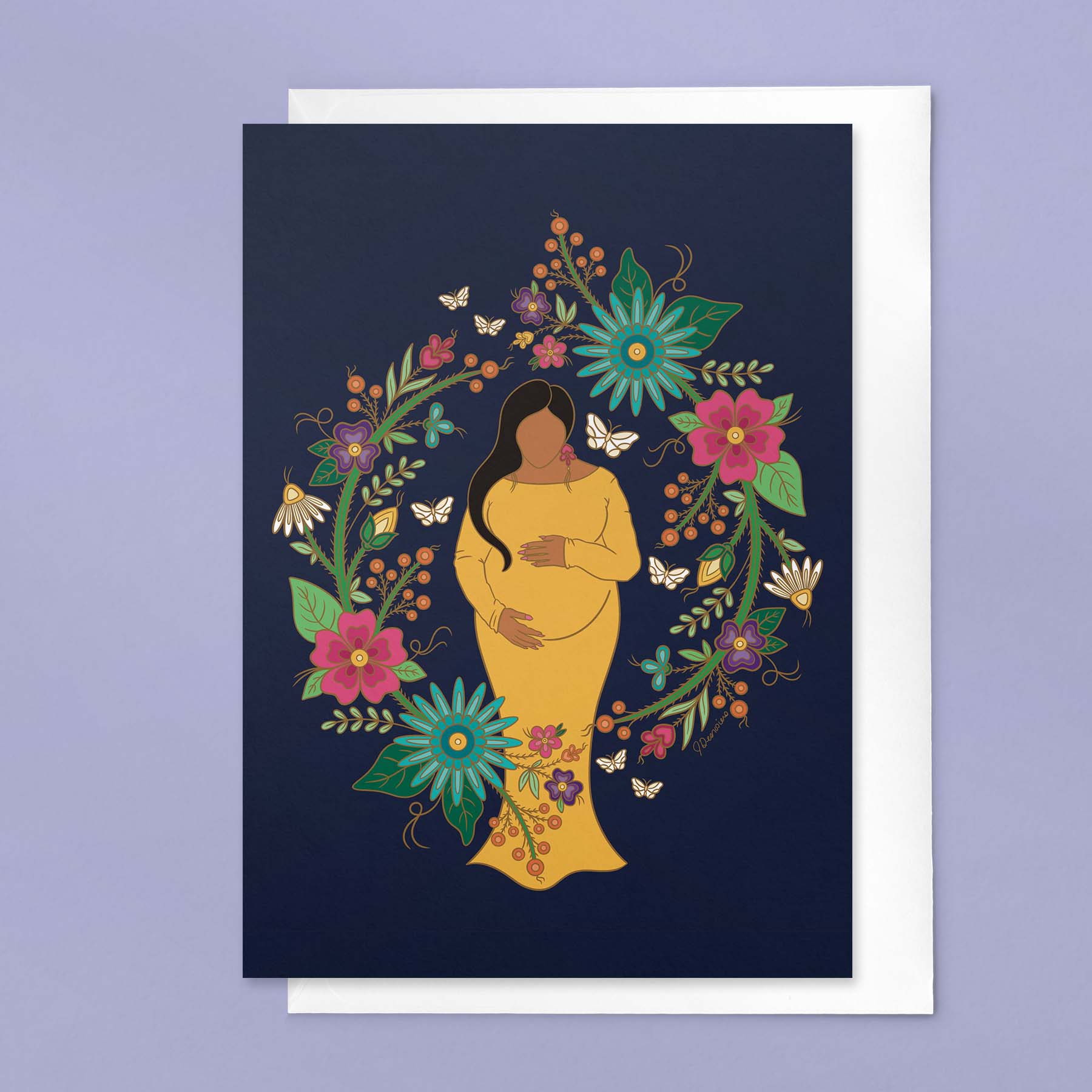 Held by Matriarchs: Maternity Greeting Card